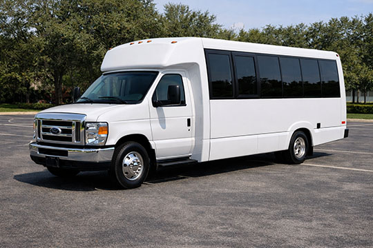 18-passenger minibus available for charter in Greenwich, CT